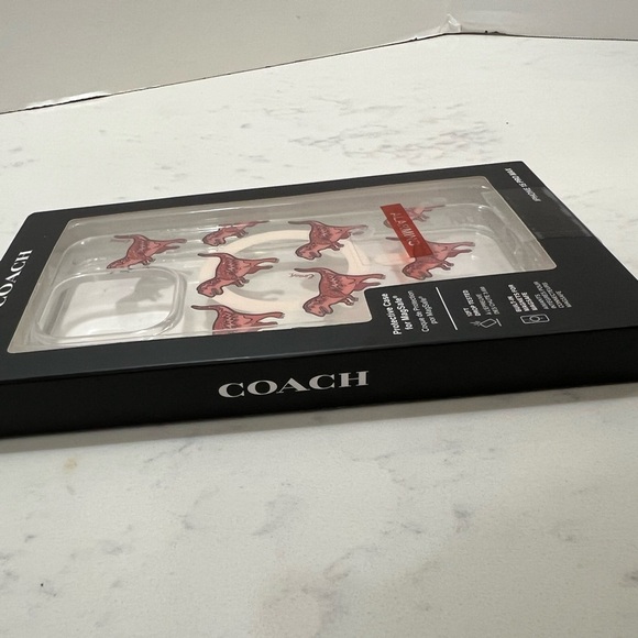 Coach Red Dinosaur Pattern Phone Case - Picture 6 of 10